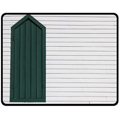 Construction Design Door Exterior Fleece Blanket (medium) 