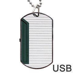 Construction Design Door Exterior Dog Tag Usb Flash (two Sides)