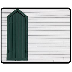 Construction Design Door Exterior Double Sided Fleece Blanket (medium) 