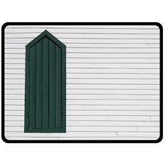 Construction Design Door Exterior Double Sided Fleece Blanket (large) 