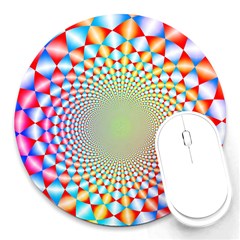 Color Abstract Background Textures Round Mousepads by Amaryn4rt