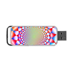 Color Abstract Background Textures Portable Usb Flash (one Side) by Amaryn4rt