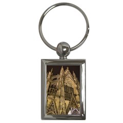 Cologne Church Evening Showplace Key Chains (rectangle)  by Amaryn4rt