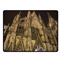 Cologne Church Evening Showplace Double Sided Fleece Blanket (small)  by Amaryn4rt