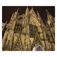 Cologne Church Evening Showplace Double Sided Flano Blanket (small)  by Amaryn4rt