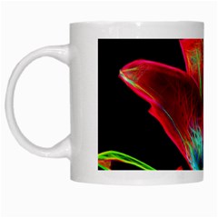 Flower Pattern Design Abstract Background White Mugs by Amaryn4rt