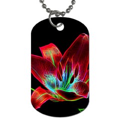 Flower Pattern Design Abstract Background Dog Tag (one Side) by Amaryn4rt