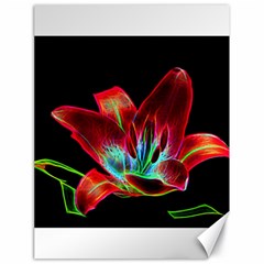 Flower Pattern Design Abstract Background Canvas 18  X 24  