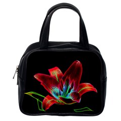 Flower Pattern Design Abstract Background Classic Handbags (one Side)