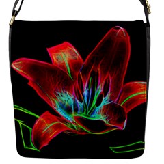 Flower Pattern Design Abstract Background Flap Messenger Bag (s)