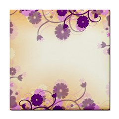 Floral Background Tile Coasters