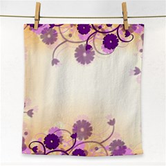 Floral Background Face Towel