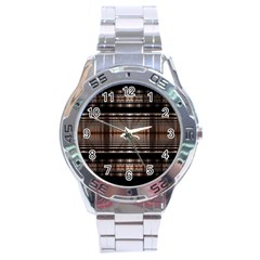 Fractal Art Design Geometry Stainless Steel Analogue Watch by Amaryn4rt