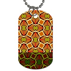 Geometry Shape Retro Trendy Symbol Dog Tag (two Sides) by Amaryn4rt