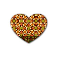 Geometry Shape Retro Trendy Symbol Heart Coaster (4 Pack)  by Amaryn4rt