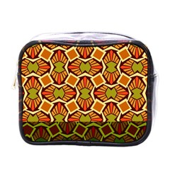 Geometry Shape Retro Trendy Symbol Mini Toiletries Bags by Amaryn4rt