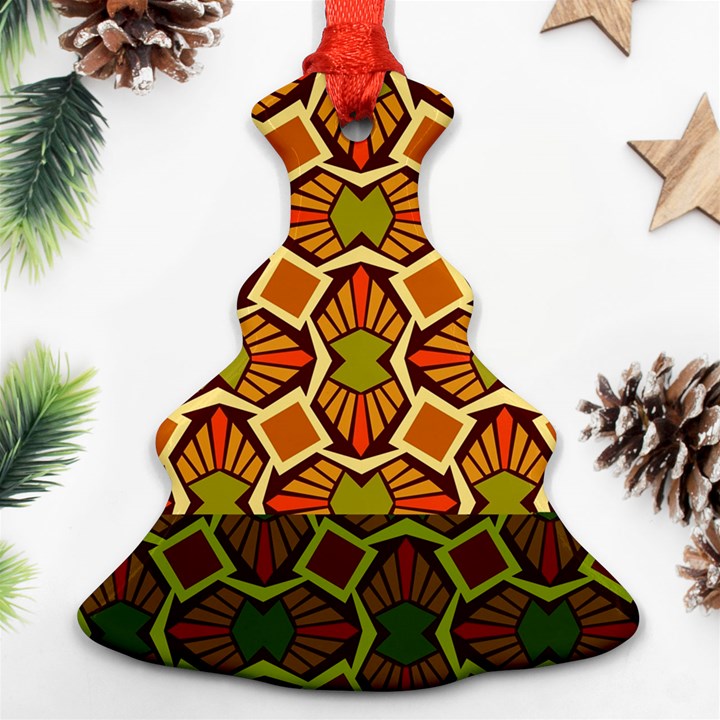 Geometry Shape Retro Trendy Symbol Ornament (Christmas Tree) 