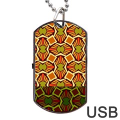 Geometry Shape Retro Trendy Symbol Dog Tag Usb Flash (one Side) by Amaryn4rt