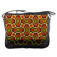 Geometry Shape Retro Trendy Symbol Messenger Bags by Amaryn4rt