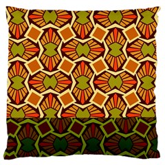 Geometry Shape Retro Trendy Symbol Large Cushion Case (two Sides) by Amaryn4rt