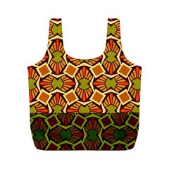 Geometry Shape Retro Trendy Symbol Full Print Recycle Bags (m)  by Amaryn4rt