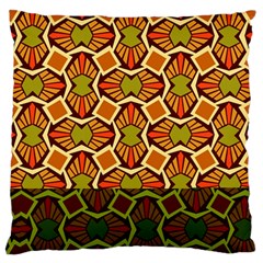 Geometry Shape Retro Trendy Symbol Large Flano Cushion Case (one Side) by Amaryn4rt