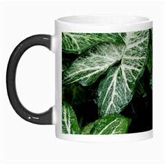 Green Leaves Nature Pattern Plant Morph Mugs by Amaryn4rt