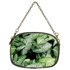 Green Leaves Nature Pattern Plant Chain Purses (one Side) 