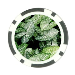 Green Leaves Nature Pattern Plant Poker Chip Card Guard (10 Pack) by Amaryn4rt