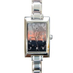 Hardest Frost Winter Cold Frozen Rectangle Italian Charm Watch by Amaryn4rt