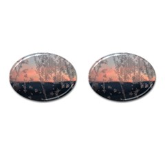 Hardest Frost Winter Cold Frozen Cufflinks (oval) by Amaryn4rt