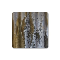 Grunge Rust Old Wall Metal Texture Square Magnet by Amaryn4rt