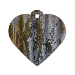 Grunge Rust Old Wall Metal Texture Dog Tag Heart (two Sides) by Amaryn4rt