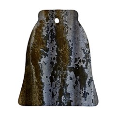 Grunge Rust Old Wall Metal Texture Bell Ornament (two Sides) by Amaryn4rt