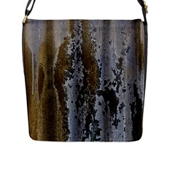 Grunge Rust Old Wall Metal Texture Flap Messenger Bag (l)  by Amaryn4rt