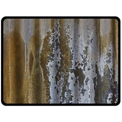 Grunge Rust Old Wall Metal Texture Double Sided Fleece Blanket (large)  by Amaryn4rt