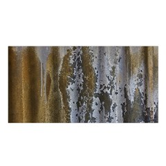 Grunge Rust Old Wall Metal Texture Satin Shawl by Amaryn4rt