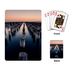 Logs Nature Pattern Pillars Shadow Playing Card by Amaryn4rt