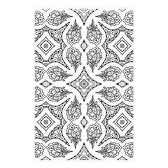 Mandala Line Art Black And White Shower Curtain 48  X 72  (small) 