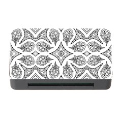 Mandala Line Art Black And White Memory Card Reader With Cf by Amaryn4rt