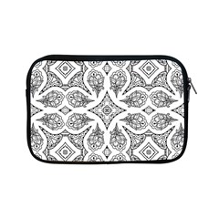 Mandala Line Art Black And White Apple Ipad Mini Zipper Cases