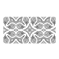 Mandala Line Art Black And White Satin Wrap by Amaryn4rt