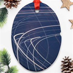 Light Movement Pattern Abstract Ornament (oval) by Amaryn4rt