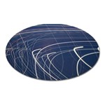 Light Movement Pattern Abstract Oval Magnet Front