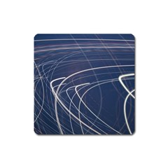 Light Movement Pattern Abstract Square Magnet by Amaryn4rt