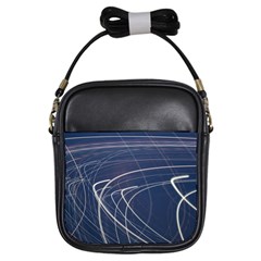 Light Movement Pattern Abstract Girls Sling Bags