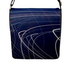 Light Movement Pattern Abstract Flap Messenger Bag (l)  by Amaryn4rt