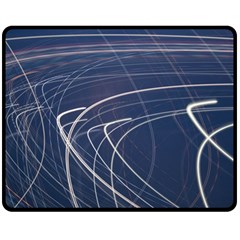 Light Movement Pattern Abstract Double Sided Fleece Blanket (medium)  by Amaryn4rt