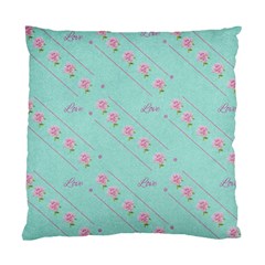 Love Flower Blue Background Texture Standard Cushion Case (two Sides) by Amaryn4rt