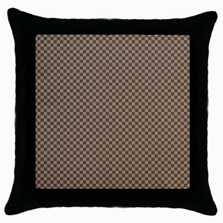 Pattern Background Diamonds Plaid Throw Pillow Case (Black)